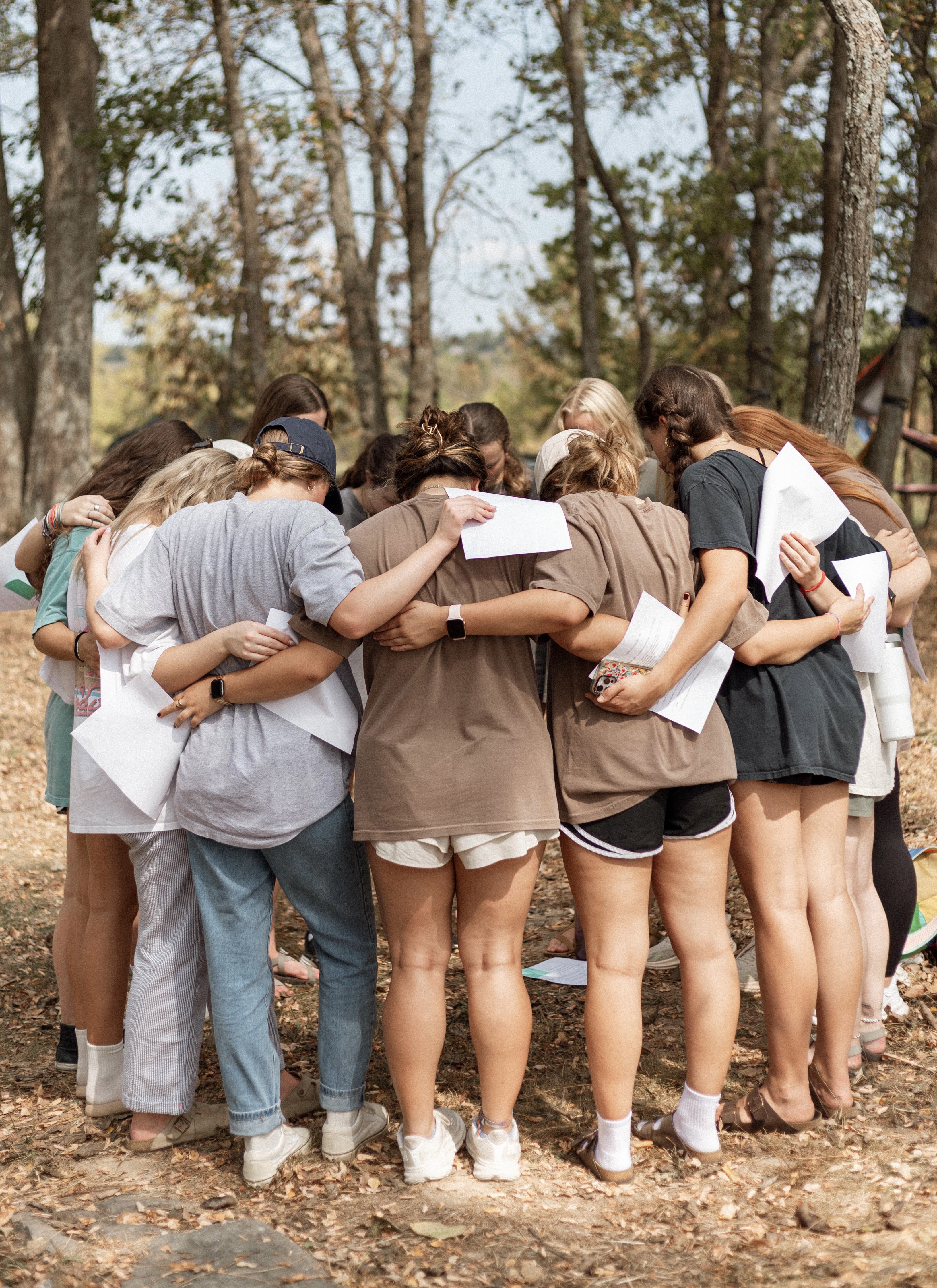 Kamp Love students outdoors